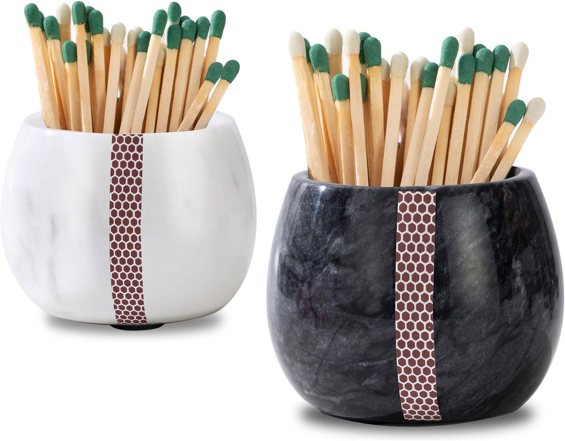 ZIKANI Chic Ceramic Match Holders & Striker Decorative