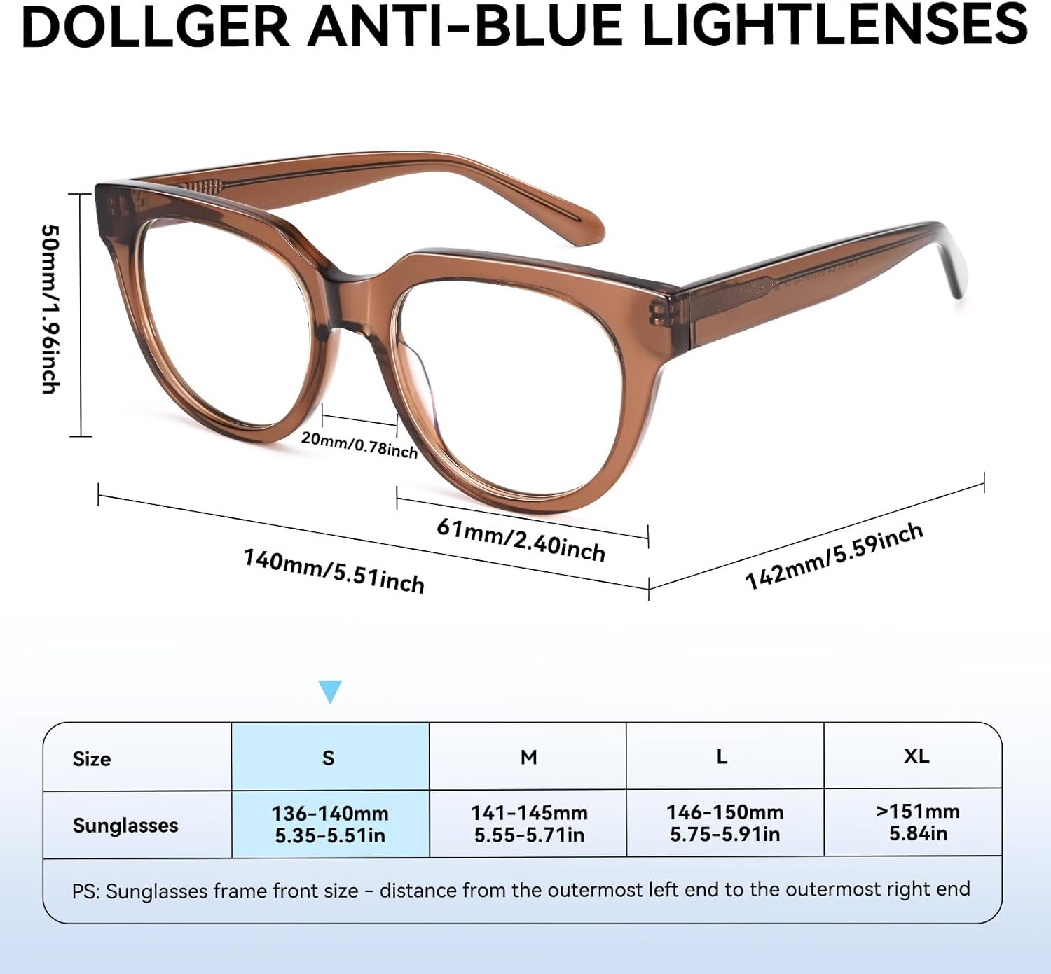 Dollger Blue Light Blocking Glasses For Woman Men Frame Round Cat Eye Computer BlueLight Glasses Non-Prescription - Image 8