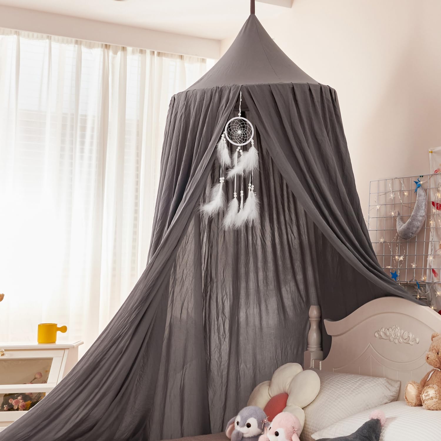 Dixrainbow Princess Decor Canopy for Kids Bed, Soft and Durable Bed