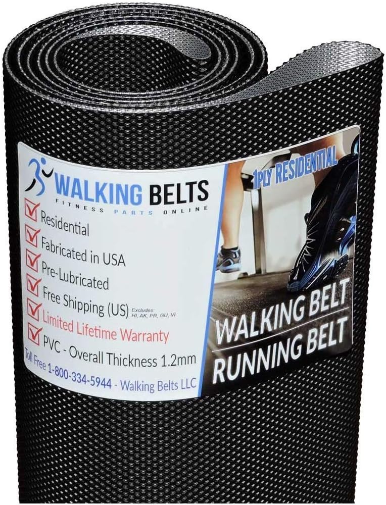 WALKINGBELTS Walking Belts LLC - Iron Man Envision Treadmill Walking Belt 1ply + Free 1oz Lube