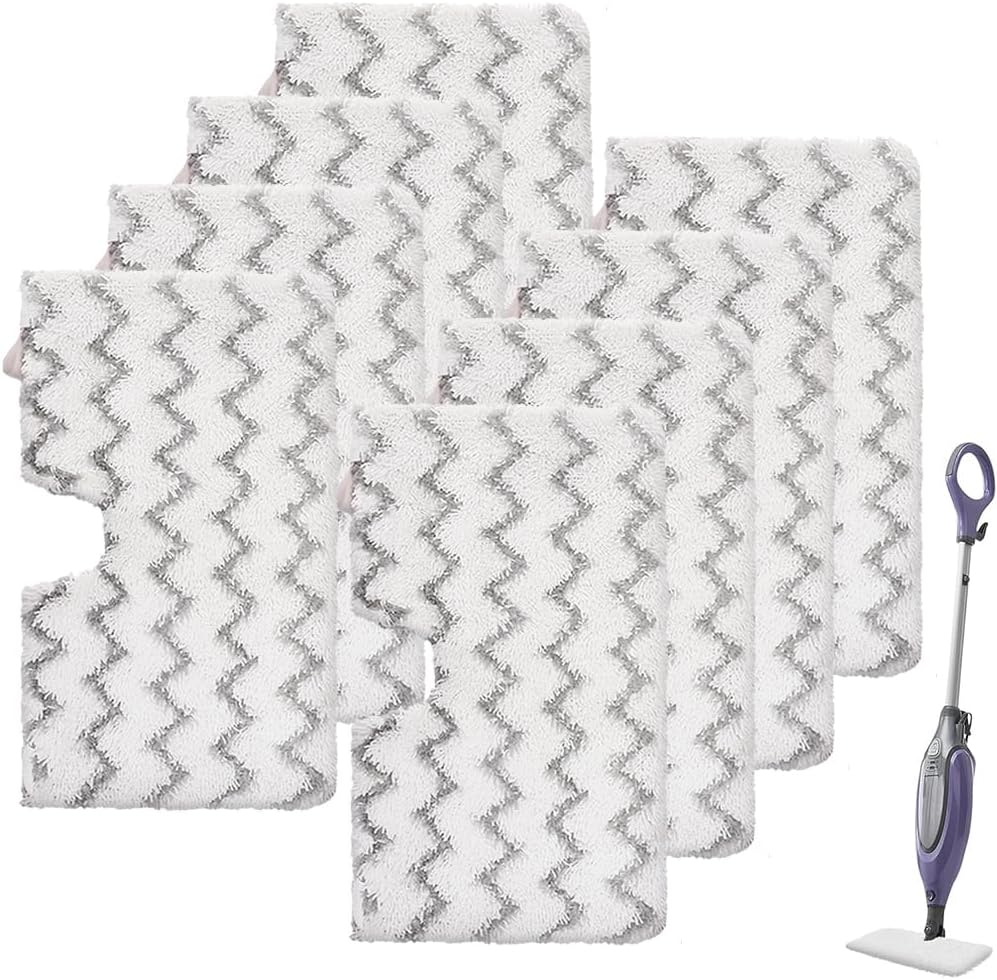 Sgizoku Steam Mop Pads for Shark Steam Pocket Mop - Microfiber Replacement Pad S3500 Series S3501 S3601 S3550 S3901 SE450 S3801CO S3601D S2901 S2902 (12 Scrub Pads)