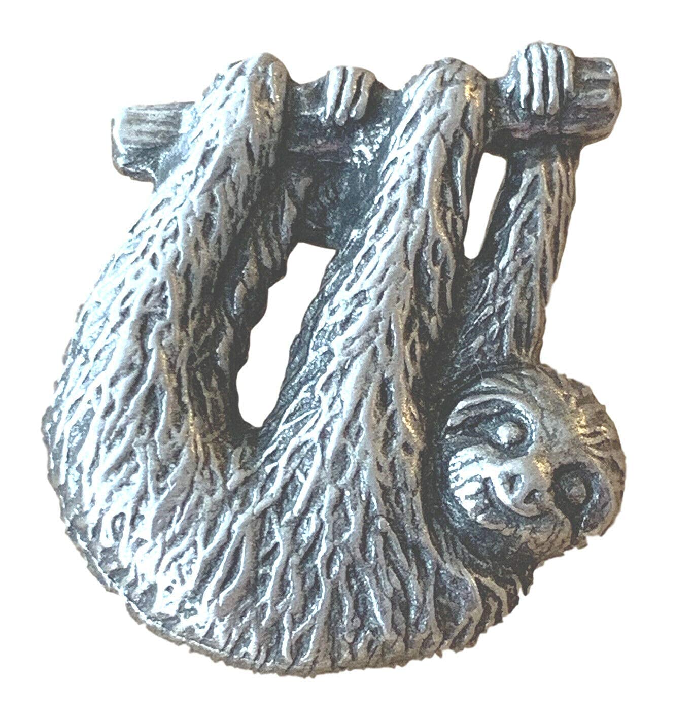 Emblems-Gifts Sloth Handmade From Lead Free Pewter Lapel Pin Badge (H) + 59mm Button Badge