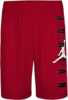 Jordan HBR VERT MESH Boys Short 957176 R78 Size Large Red/Black