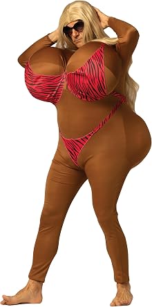 Bronzed Bikini Beauty Halloween Costume, Unisex Adults, Adult One Size