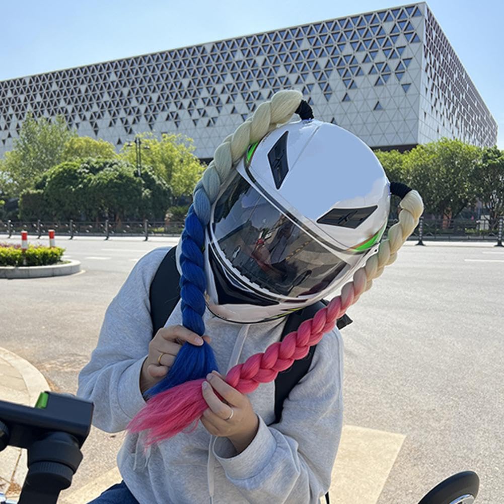 bike helmet with ponytail 1 Pair Pigtail Motorcycle Helmet Ponytail,Hightail Hair Protector Motorcycle,Bicycle Helmet Braids Hair Tails for Any Helmets Decorations,Reusable Pigtails for Helmet,No Helmet Automotive Orvis Superfine Graphite Seven/Eleven MPC: 1056 Product Details Size:VS150X2
