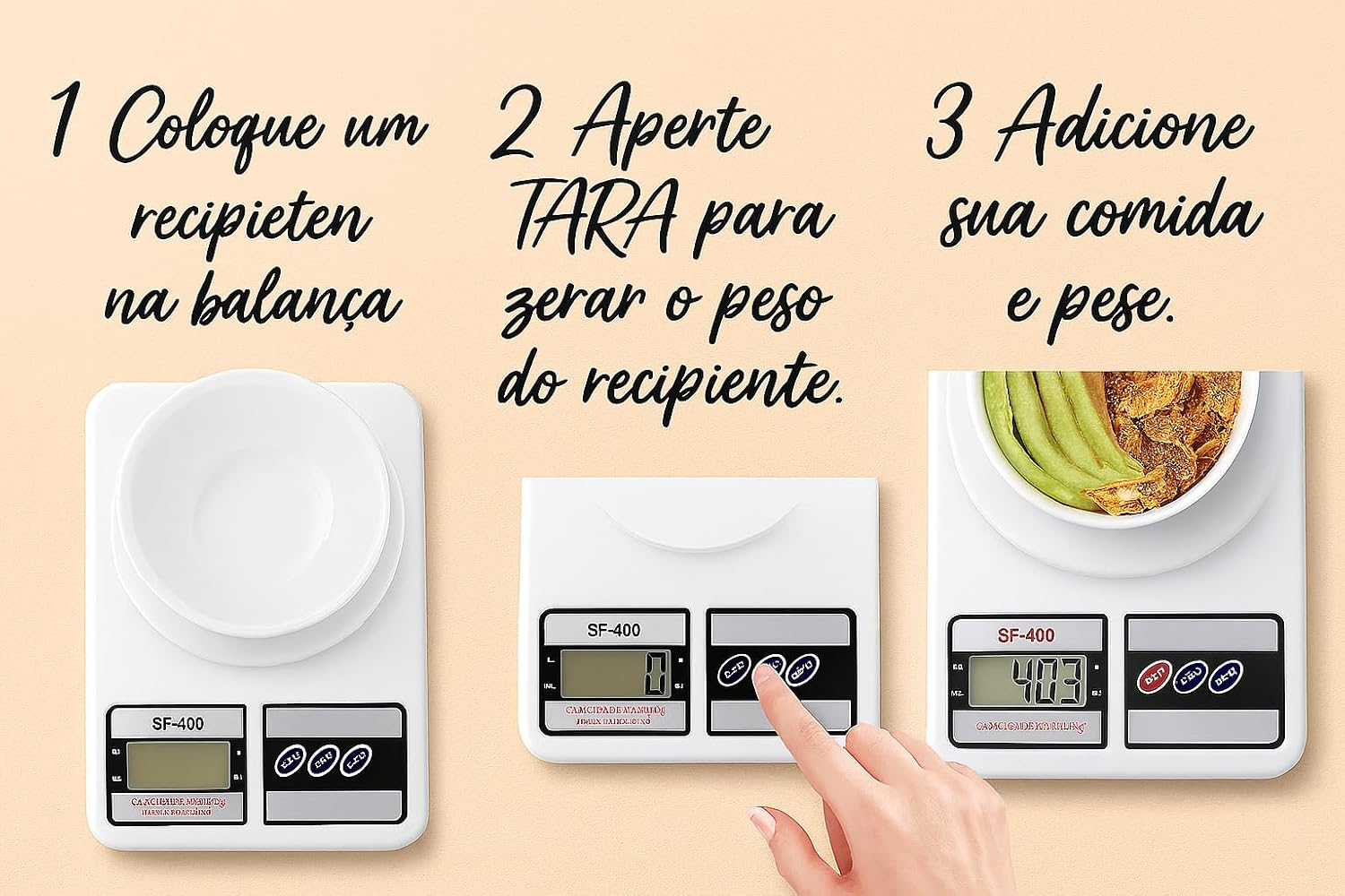 Balança de Cozinha Digital para Alimentos Portátil em Inox Resistente a Água Com Base Antiderrapante e Visor de Alta Definição Pesagem de 1g até 10kg Fit Premium Balança de Cozinha Digital para Alimentos Portátil em Inox Resistente a Água Com Base Antiderrapante e Visor de Alta Definição Pesagem de 1g até 10kg Fit Premium