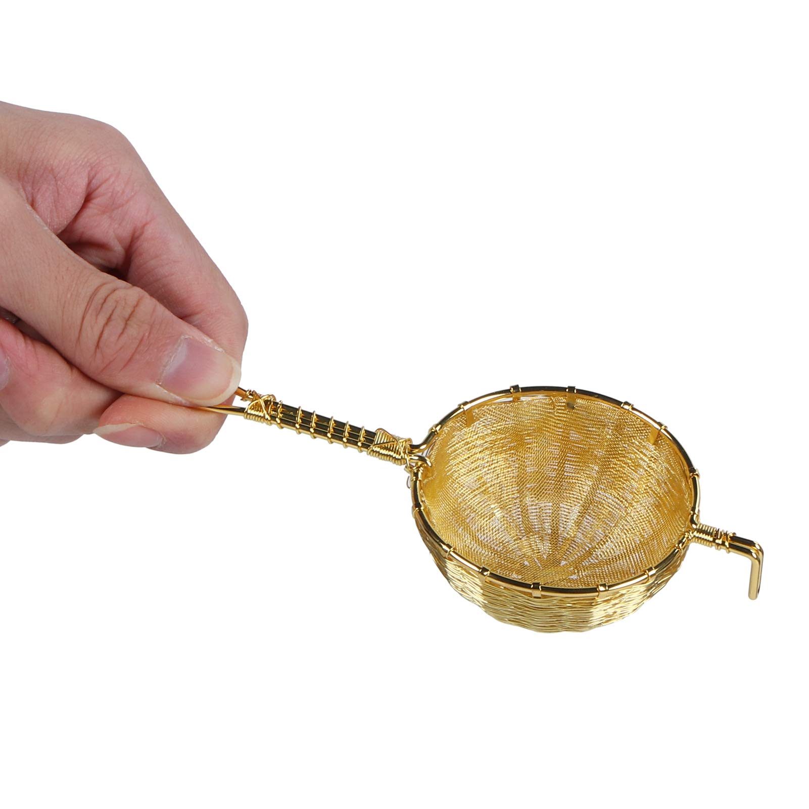 Filtre à Thé En Vrac, Infuseur à Thé En Cuivre, Passoire à Infuseur à Thé à Long Manche Filtre à Thé Réutilisable En Cuivre Fabriqué à la Main Avec Long Manche Pour Accessoires De Théière