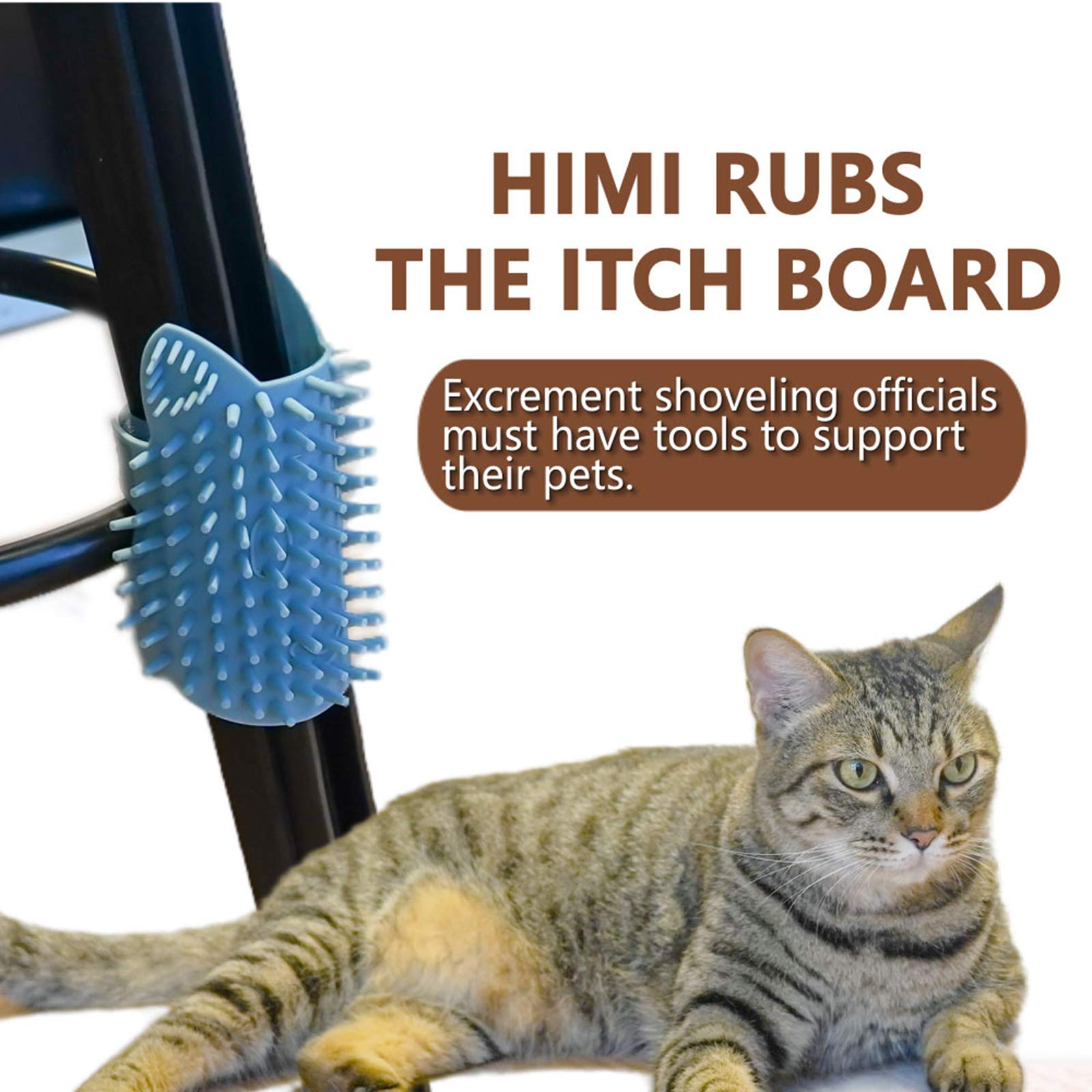 Cat Pet Self Grooming Comb Brush - Multi Functional Catnip Flavor Corner Massage Glove Tool for Kitten Puppy Relaxing, Extra Soft Silicone Pins Handy Hair Shedding Trimming - image 3