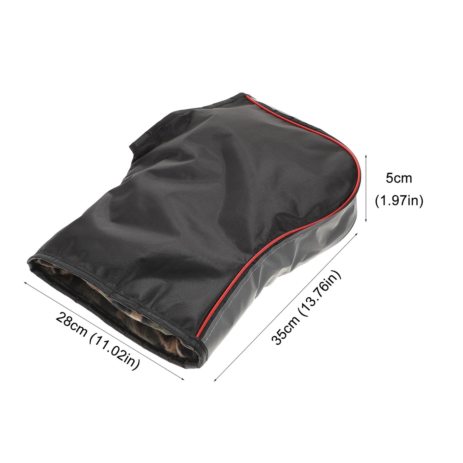 VALICLUD Guanti da Moto Invernali da Uomo Impermeabili Riflettenti, Guanti Caldi per Motoslitta e Quad, Accessori per Equitazione e Protezione Contro Freddo, Set da 2 Pezzi per Outdoor