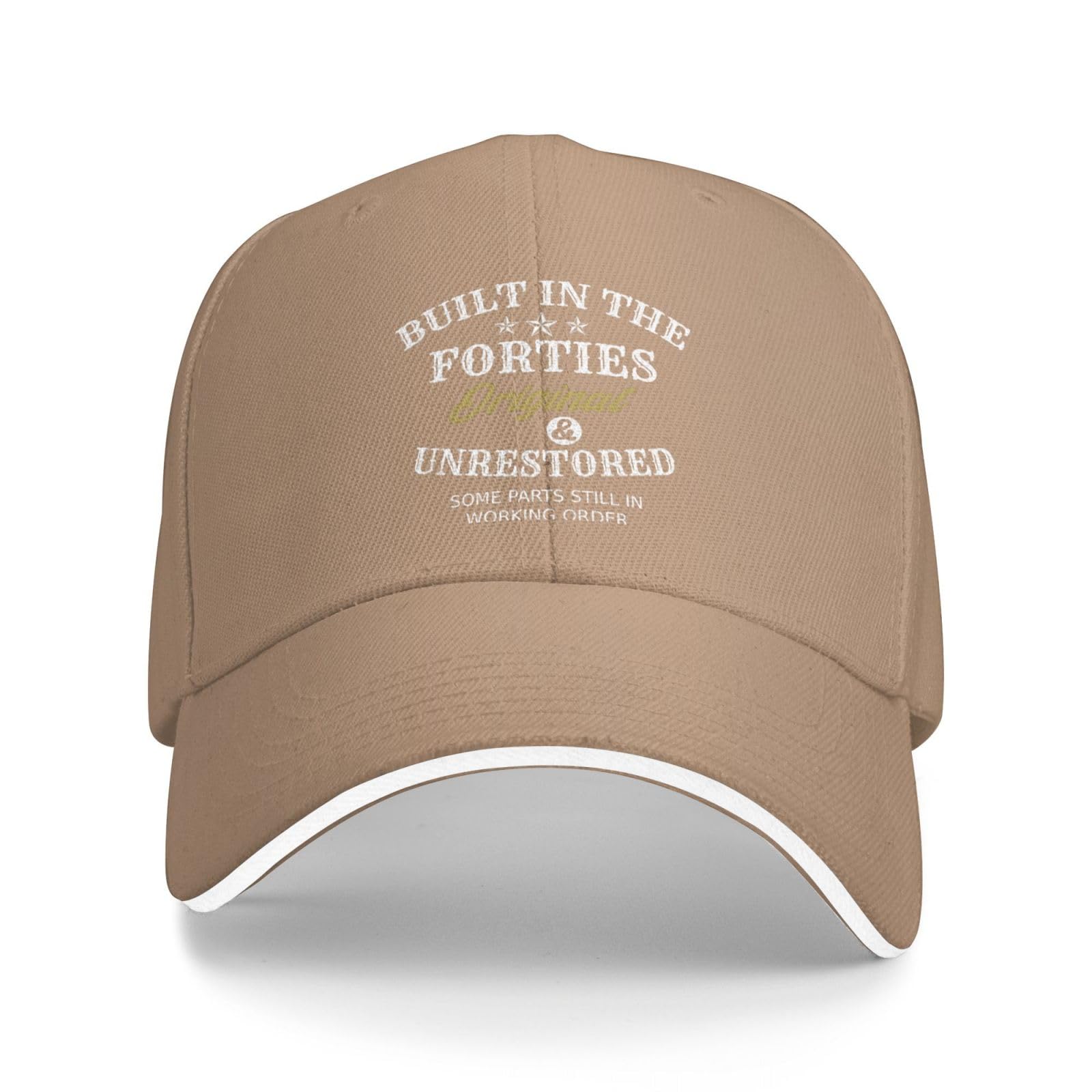 Flalori Women's Brown Built In The Forties Original Unrestored Some Parts Still In Working Order Hat Dad Hat Adjustable Hats