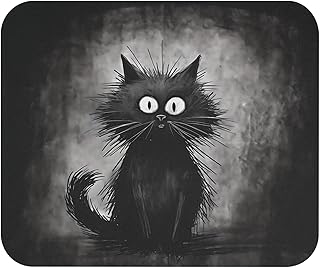 Whimsical Funny Cat Doodle Mouse Pad For Laptop And Computer-MousePad-37