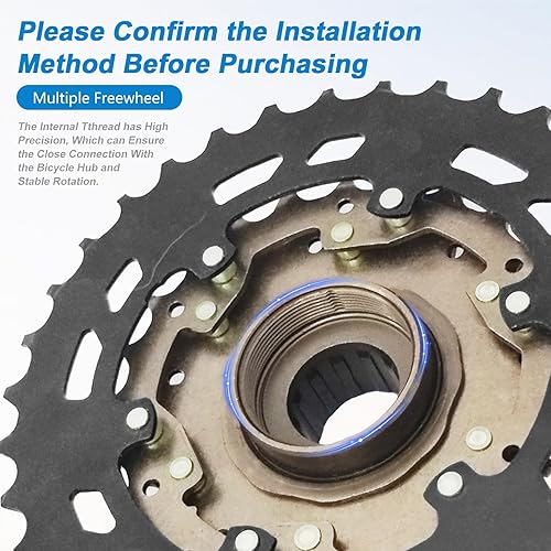 Miniatura 2 de Rueda libre de la bici de 7 velocidades, MF-TZ500-7 Rueda libre de la bicicleta 14-34T14-28T pieza de repuesto múltiple del ciclo de la rueda libre