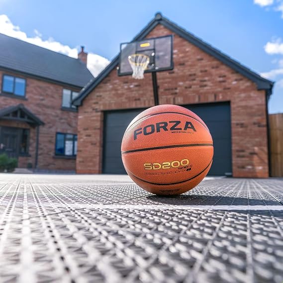 FORZA Basketball Court Modular Floor Tile [FIBA/NBA Standard] | Premium Outdoor Basketball Flooring for Home Courts