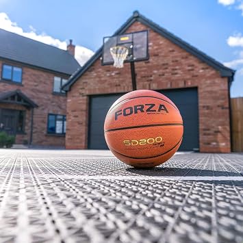 FORZA Basketball Court Modular Floor Tile [FIBA/NBA Standard] | Premium Outdoor Basketball Flooring for Home Courts