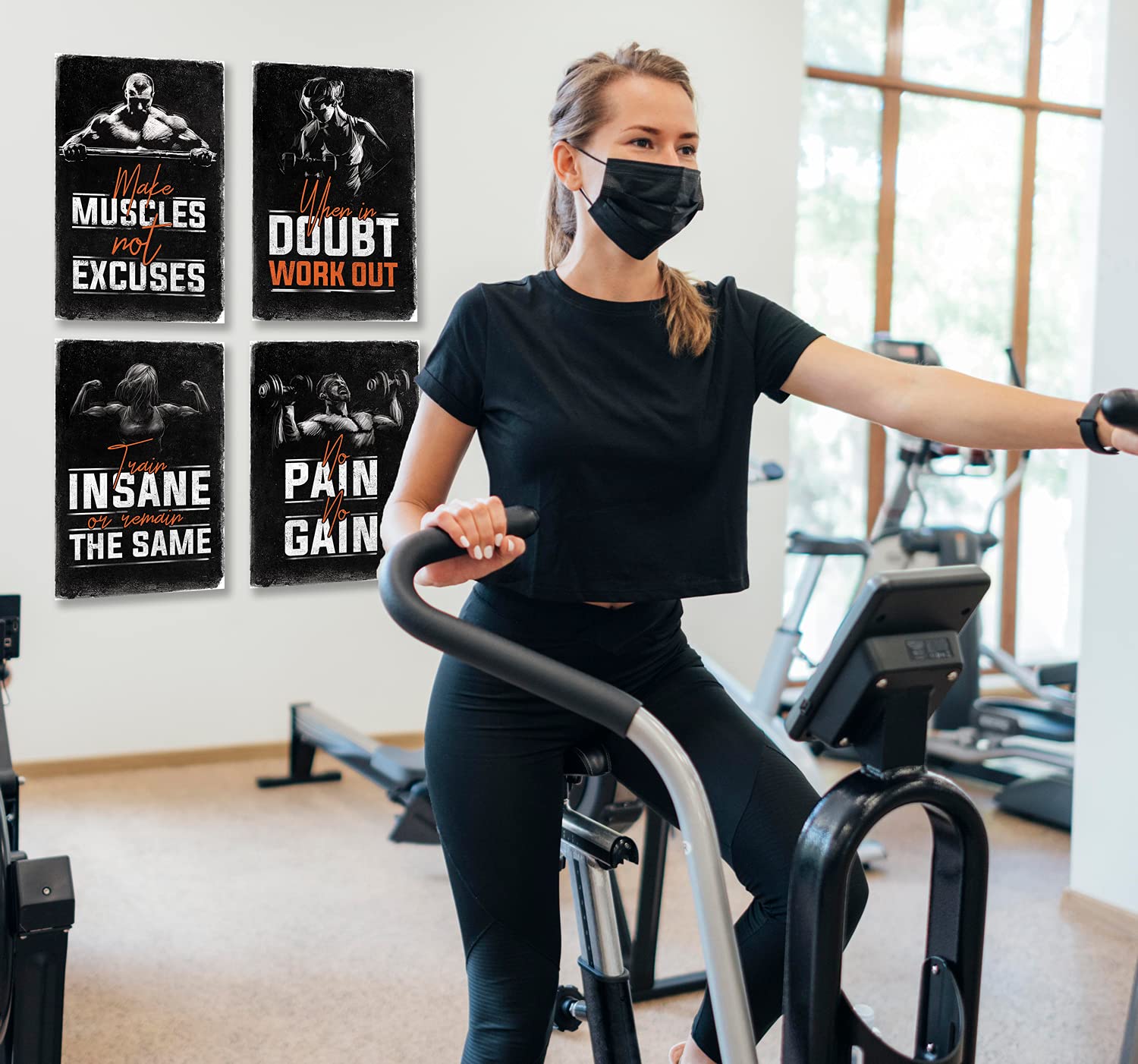 Gym Posters for Home Gym Decor, Motivational Posters for Gym, Workout