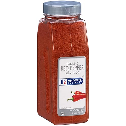 Miniatura 8 de McCormick Culinary Pimienta roja molida, 25 libras, un recipiente de 25 libras de condimento de pimienta roja, hecho de chiles rojos molidos secos