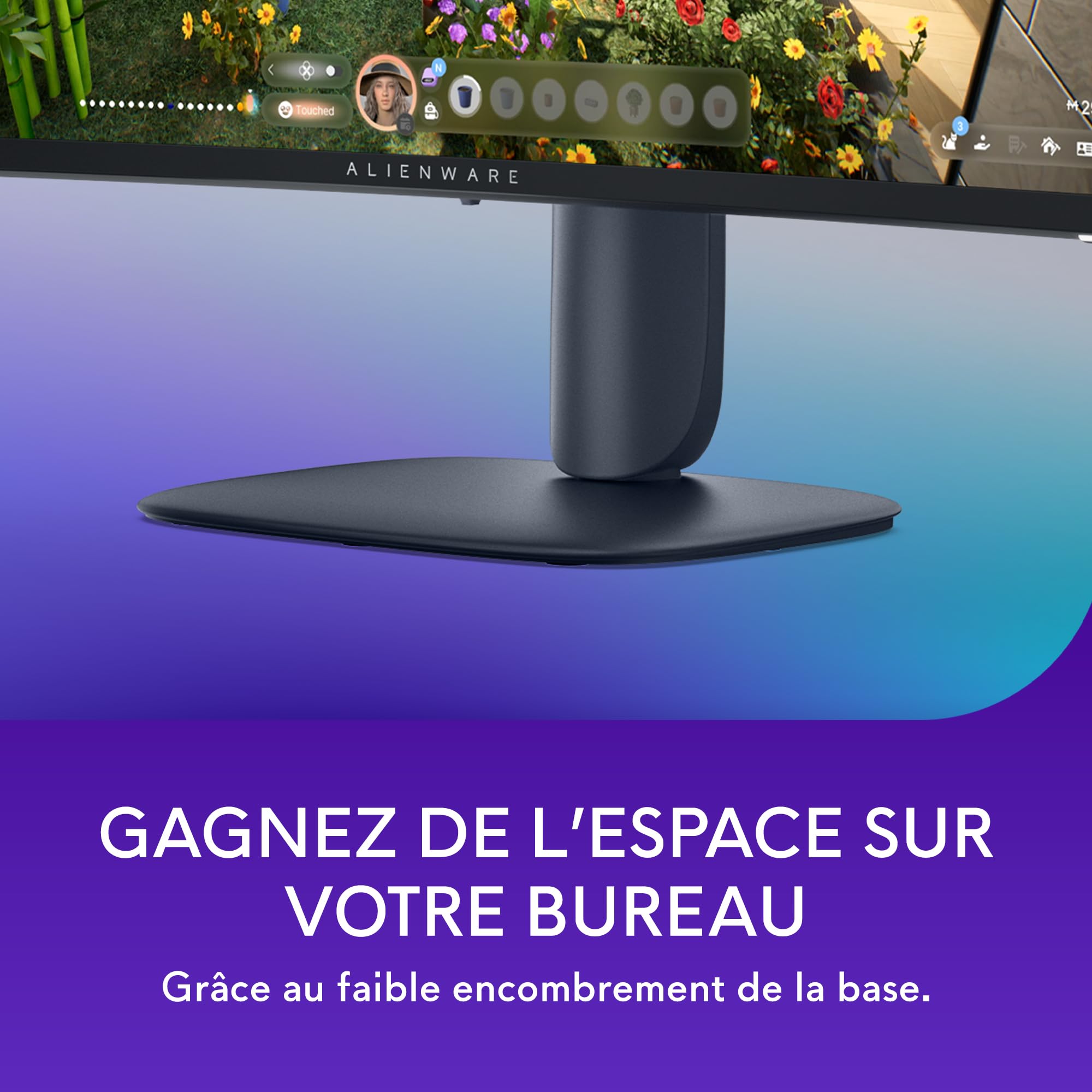 Alienware 32 Écran PC Gaming - AW3225DM, QHD (2560x1440), 1500R Incurvé, 180Hz, VA, 1ms, AMD FreeSync, VESA AdaptiveSync, 95% DCI-P3, HDR400, DisplayPort, 2 HDMI, 3 USB, Garantie 3 Ans