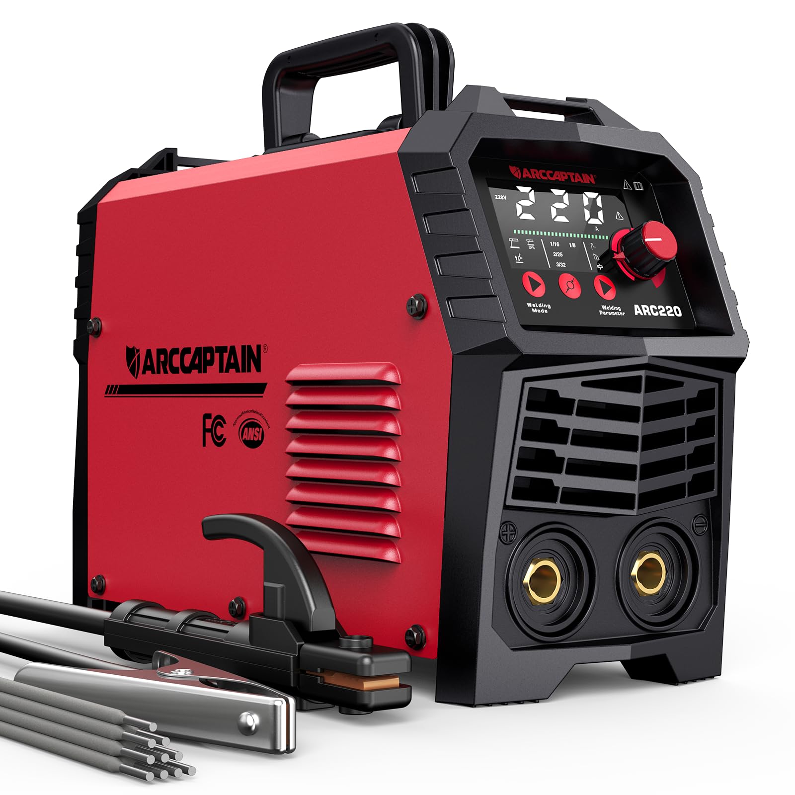 ARCCAPTAIN 220A Stick Welder, 110V/220V ARC/Lift TIG Welding Machine