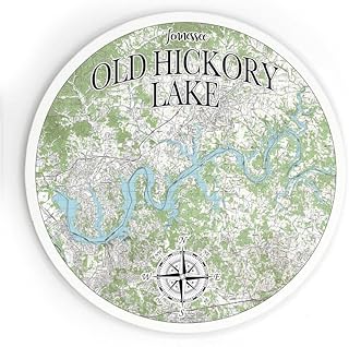 Old Hickory Lake TN | 3.5 Inch Wood Magnet Keepsake/Souvenir | High Definition Ink Printed On a Wood Magnet | Perfect Gift for that Perfect Person