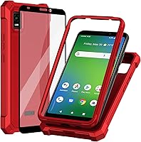 Vista 9 de Ailiber Funda para teléfono Cricket Vision Plus, Cricket Vision+ con protector de pantalla, protección de 2 capas, esquinas que absorben los golpes