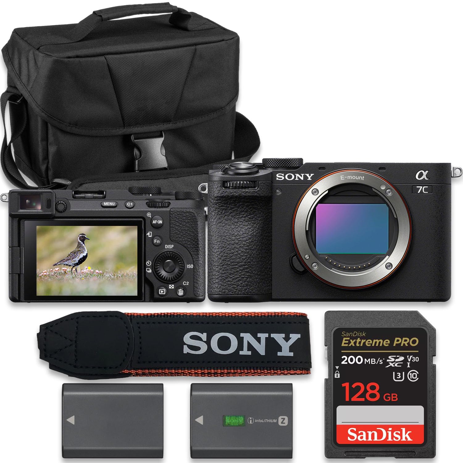 Sony Alpha 7C II Full-Frame Interchangeable Lens Camera - Black (Value Bundle)