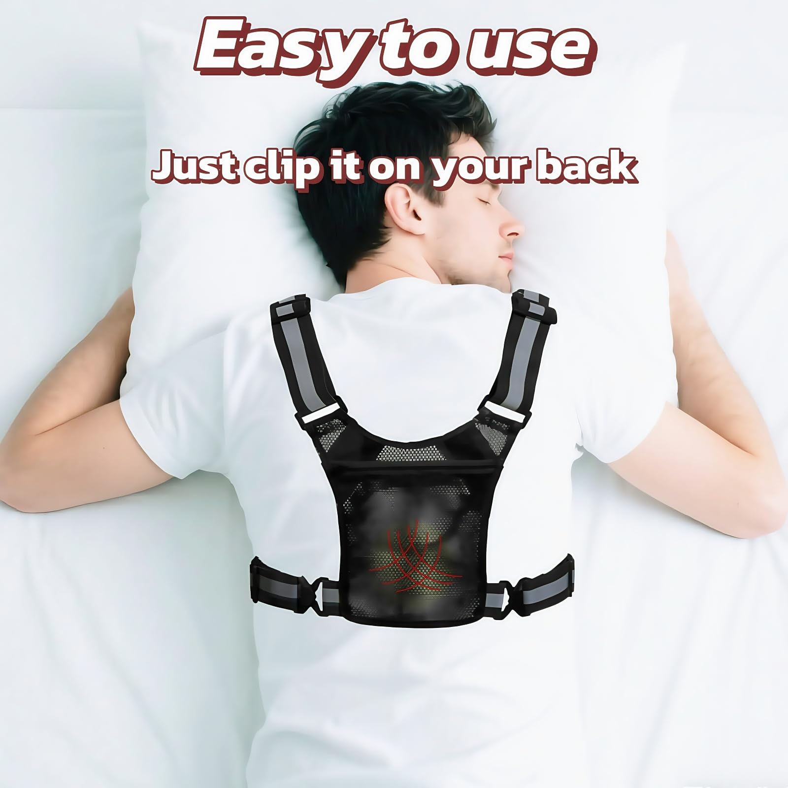 Sleep Position Trainer with Adjustable Vest & Ball — Amazon image 6