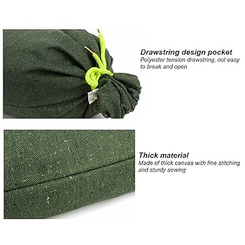 Amazon.co.jp: 10個帆布砂袋、洪水防止砂袋、洪水防止砂袋、70cm