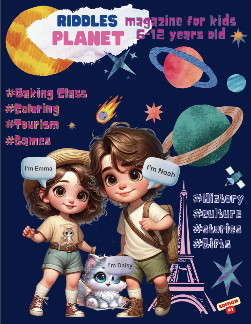 Riddles Planet Magazine for Kids 6-12 Years Old: Explore the World, an Adventure in Culture, Stories, and Fun - With Games, Riddles, Coloring, Baking, History, and Surprises Inside!