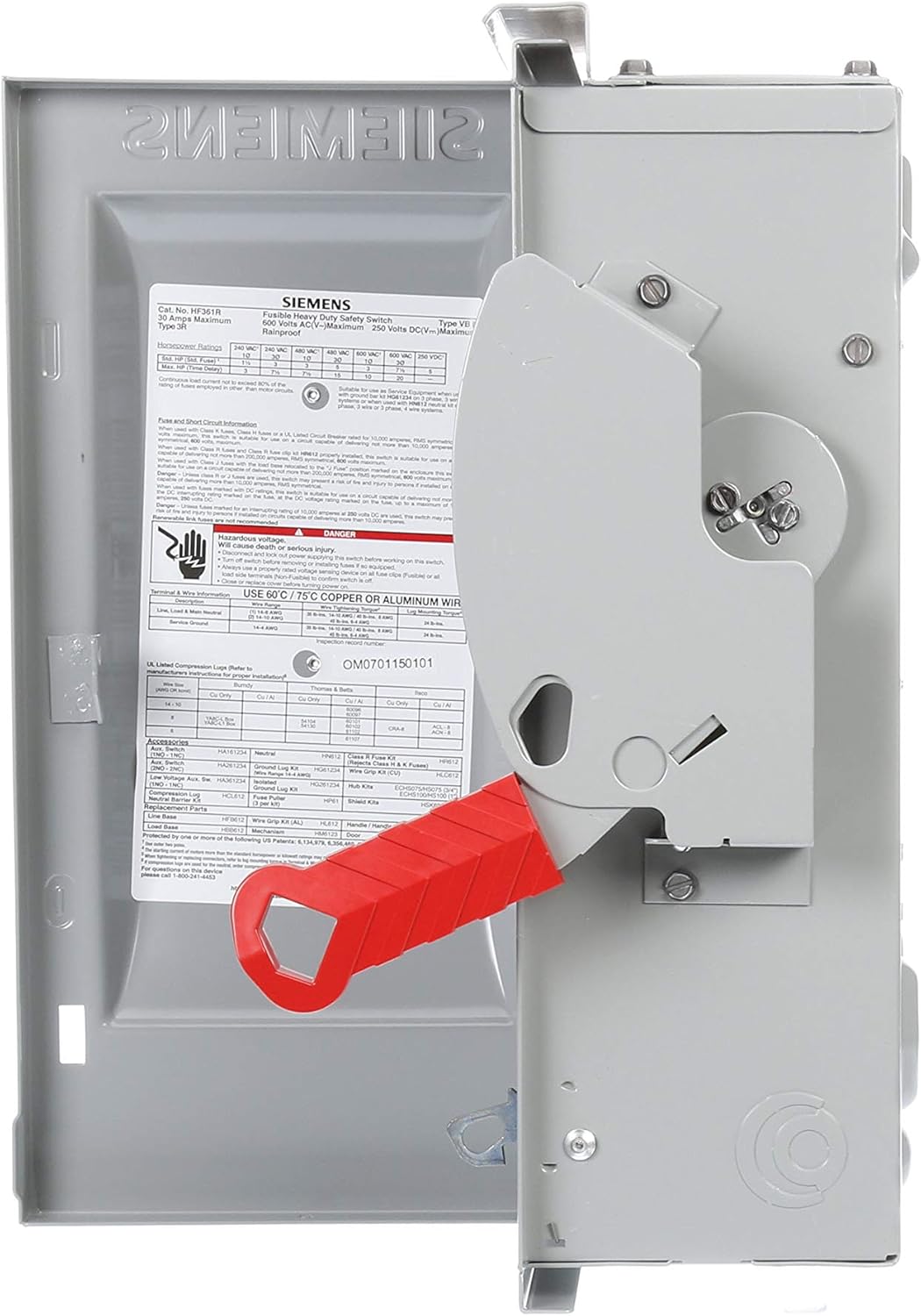 Crаzу Dеаlѕ Siemens HF361R 30-Amp 3 Pole 600-volt 3 Wire Fused Heavy Duty Safety Switches