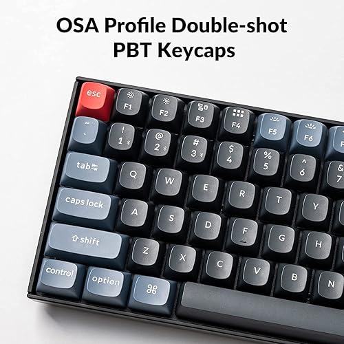 Miniatura 6 de Keychron K2 Pro - Teclado mecánico inalámbrico personalizado 75% de diseño, compacto, 84 teclas intercambiables en caliente, QMKVIA programable