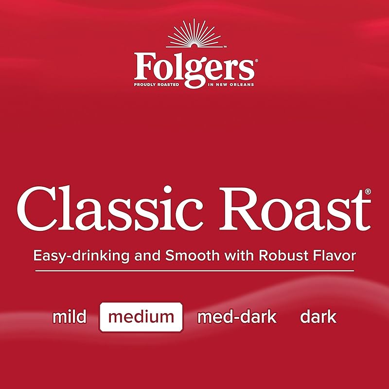 Folgers Classic Medium Roast Ground Coffee, 10.3 Oz 175th Anniversary Limited Edition Metal Can Classic Roast 10.3 Ounce (Pack of 1)