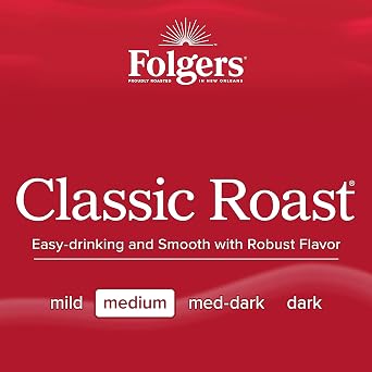 Folgers Classic Roast Instant Coffee, 8 Oz. Jar