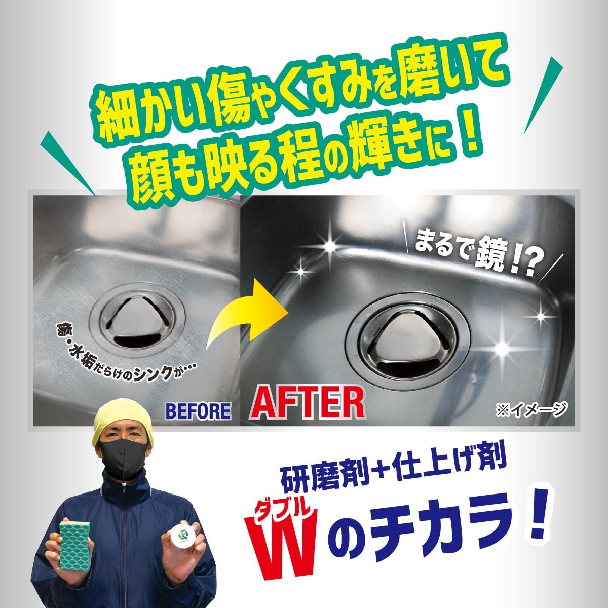 Amazon.co.jp: ファイナルシャイン ステンレスポリッシャー キッチン