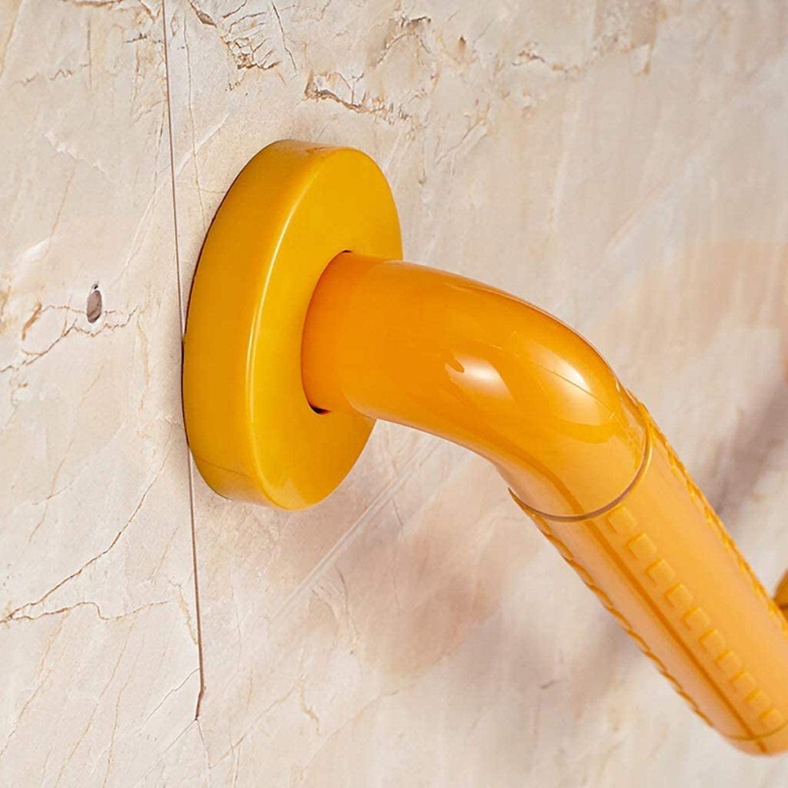 Barras de Agarre para Manijas de Baño Barras de Agarre para Bañera Barras de Agarre para Inodoro Pasamanos Manija de Ducha de Baño Pasamanos de Seguridad para Baño de Nylon Antideslizante/Amarillo