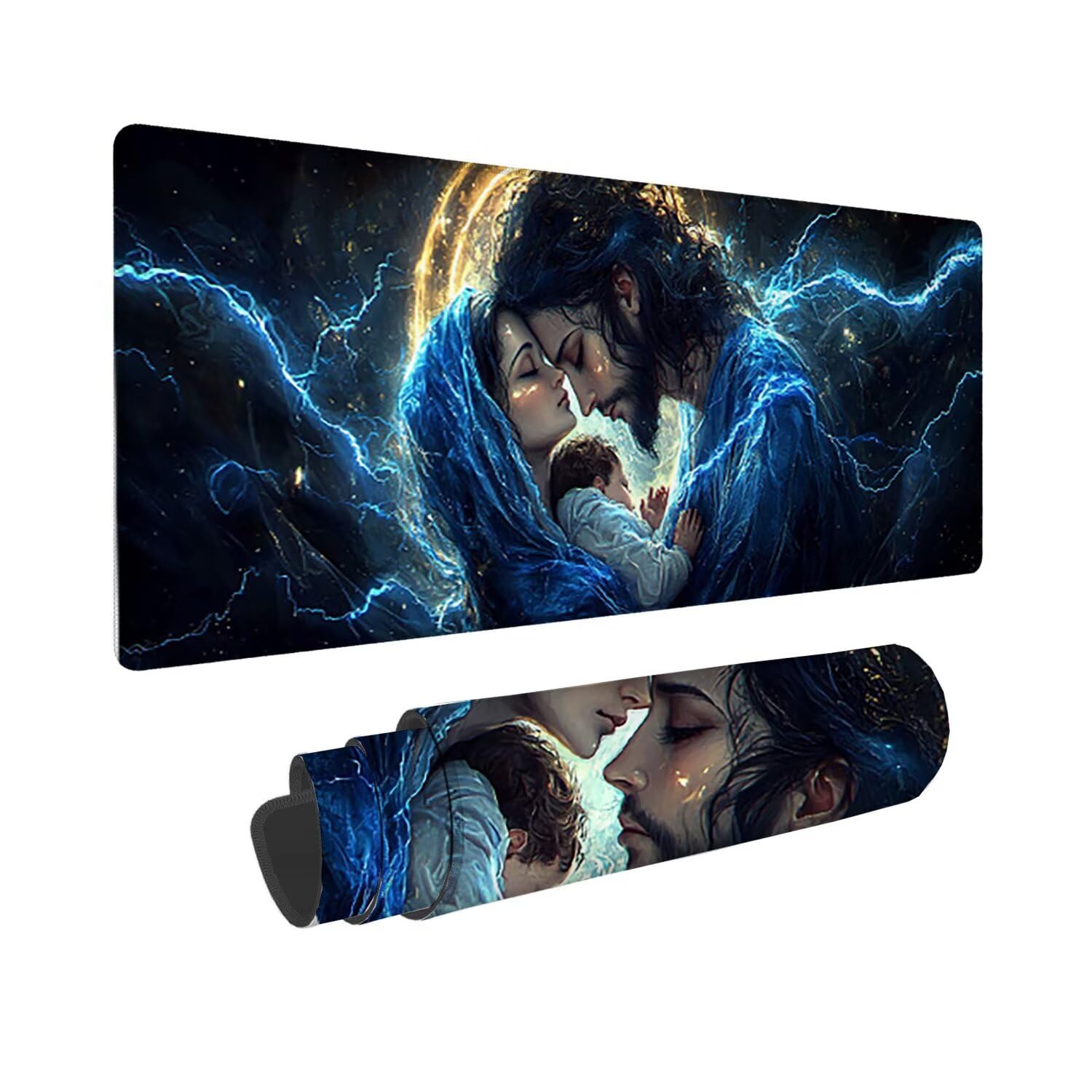 Podkładka pod mysz do gier XXL duża mysz 1200 x 500 mm, duża podkładka pod biurko z antypoślizgową gumową podstawą dla graczy, poprawia precyzję i szybkość (dziecko kobieta) o-241