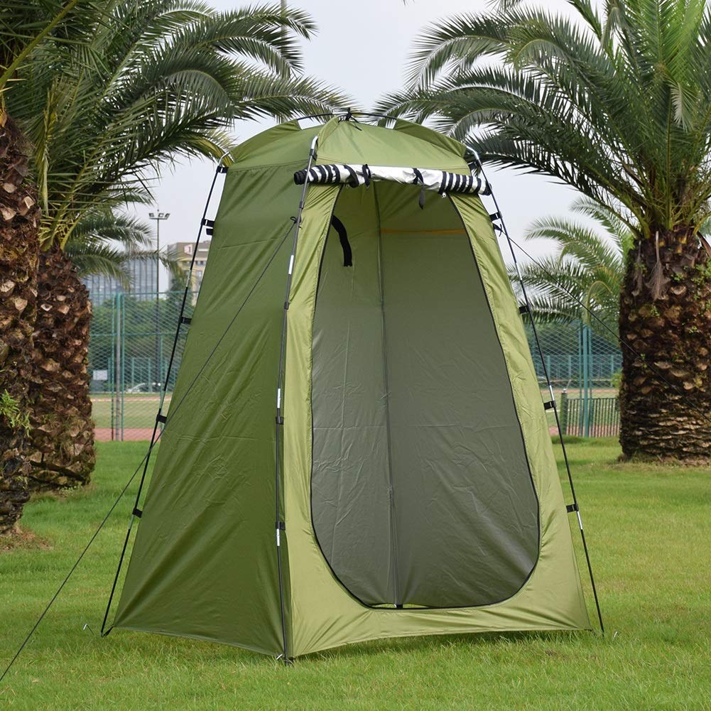 Toilettenzelt Pop Up Duschzelt for Campingzelt Dusche Sichtschutzzelt for Umkleiden Umkleidekabine Strand Angeln Wandern Tragbares Außentoilettenzelt 120 * 120 * 180 cm