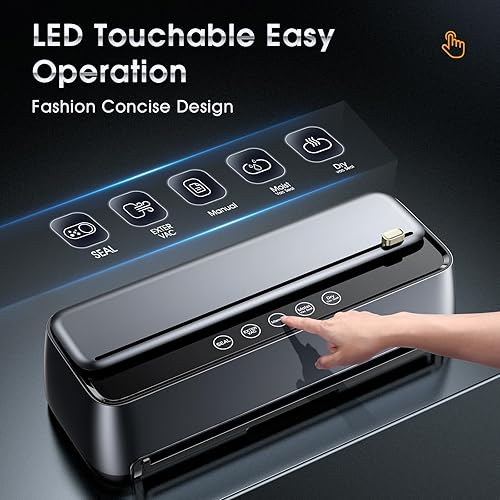 Miniatura 3 de Máquina selladora al vacío, sellador de alimentos completamente automático de 100 Kpa, bolsas de sellador al vacío, Seco, Modos de conservación de