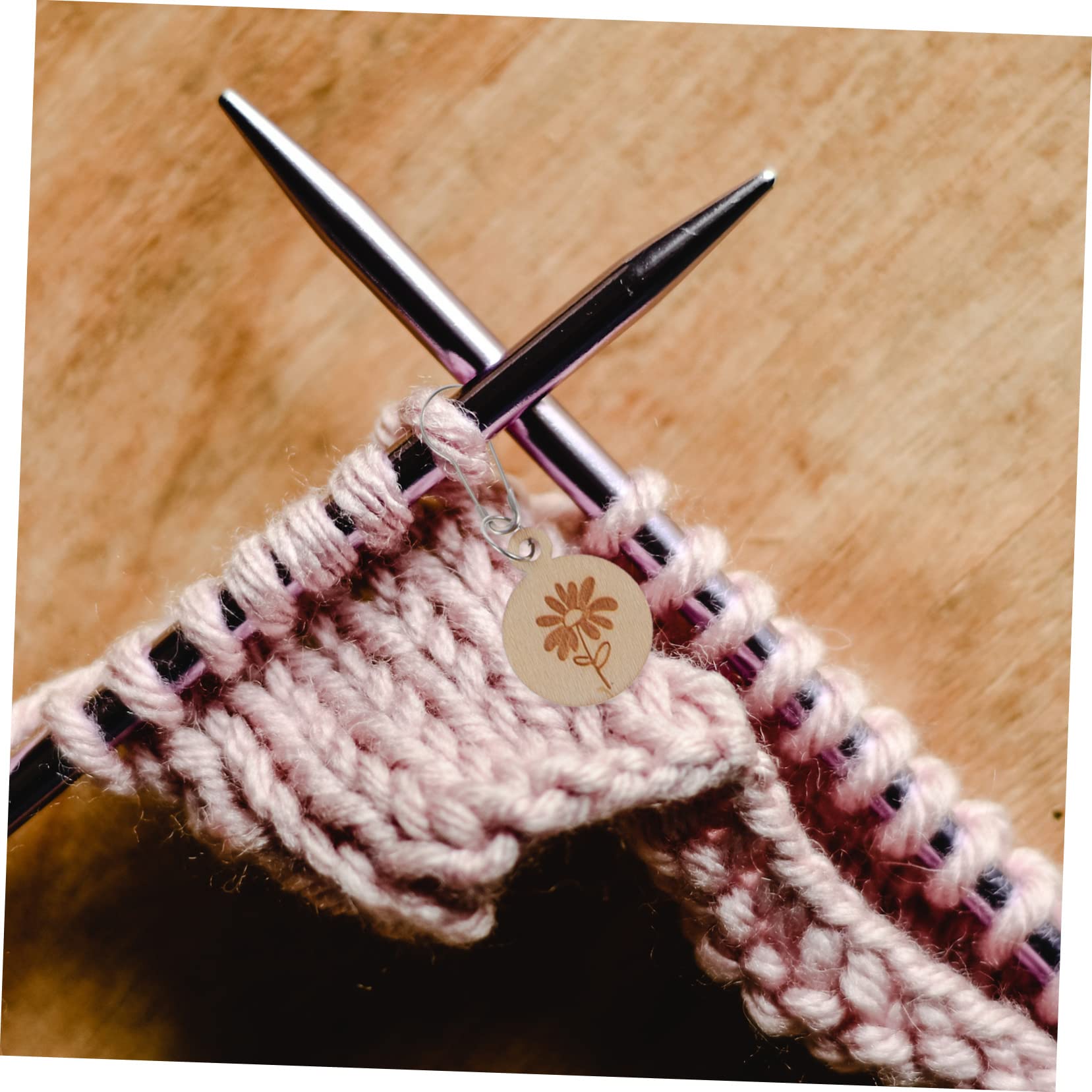 SEWACC 4juegos Marcadores De Punto Madera Para Crochet De Caja Accesorios De Costura Para Tejer y Bordar Para Errores y Seguimiento De Proyectos