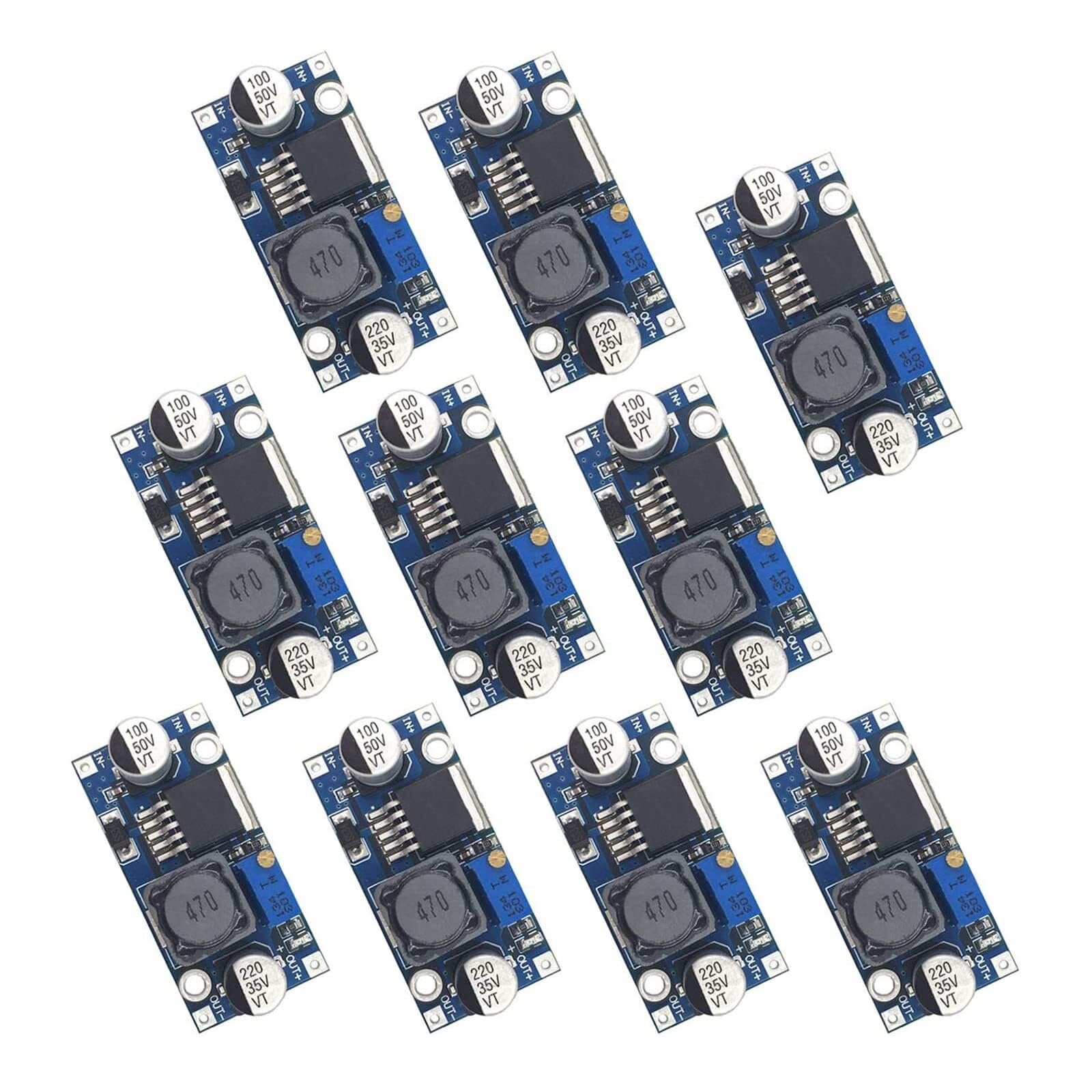 Lot de 10 Convertisseurs DC-DC, Régulateur de Tension Réglable 3.2-35V vers 1.25-30V, Haute Efficacité