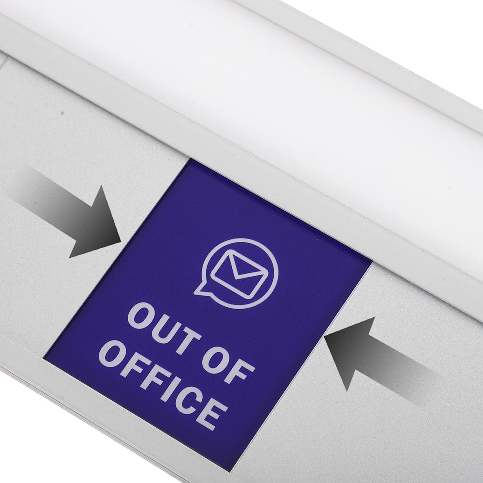 Privacy Slider Sign for Office Door Do Not Disturb Please Knock In Meeting Office Working Remotely Easy Mount Acrylic Door Indicator for Conference Rooms