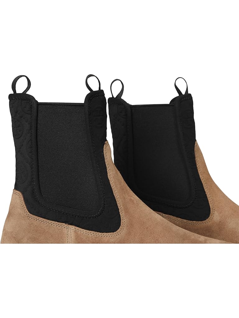 Brown Tory Burch Monogram Lug Chelsea Boot 65mm