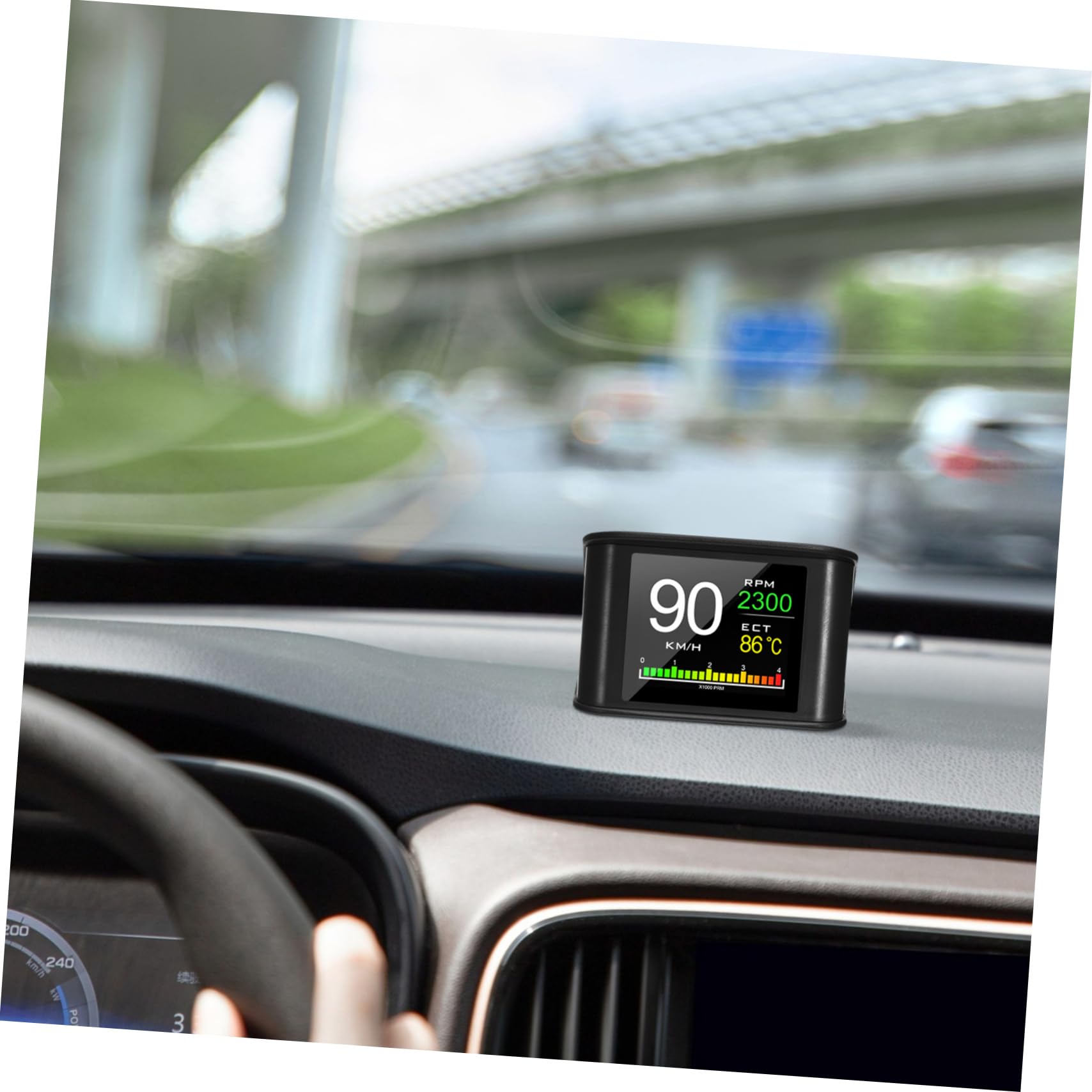 Didiseaon Display Auto Portatile Hud Tachimetro Digitale con Schermo Lcd per Visualizzazione Velocità e Sicurezza Durante Viaggi Lunghi e Spostamenti di Lavoro