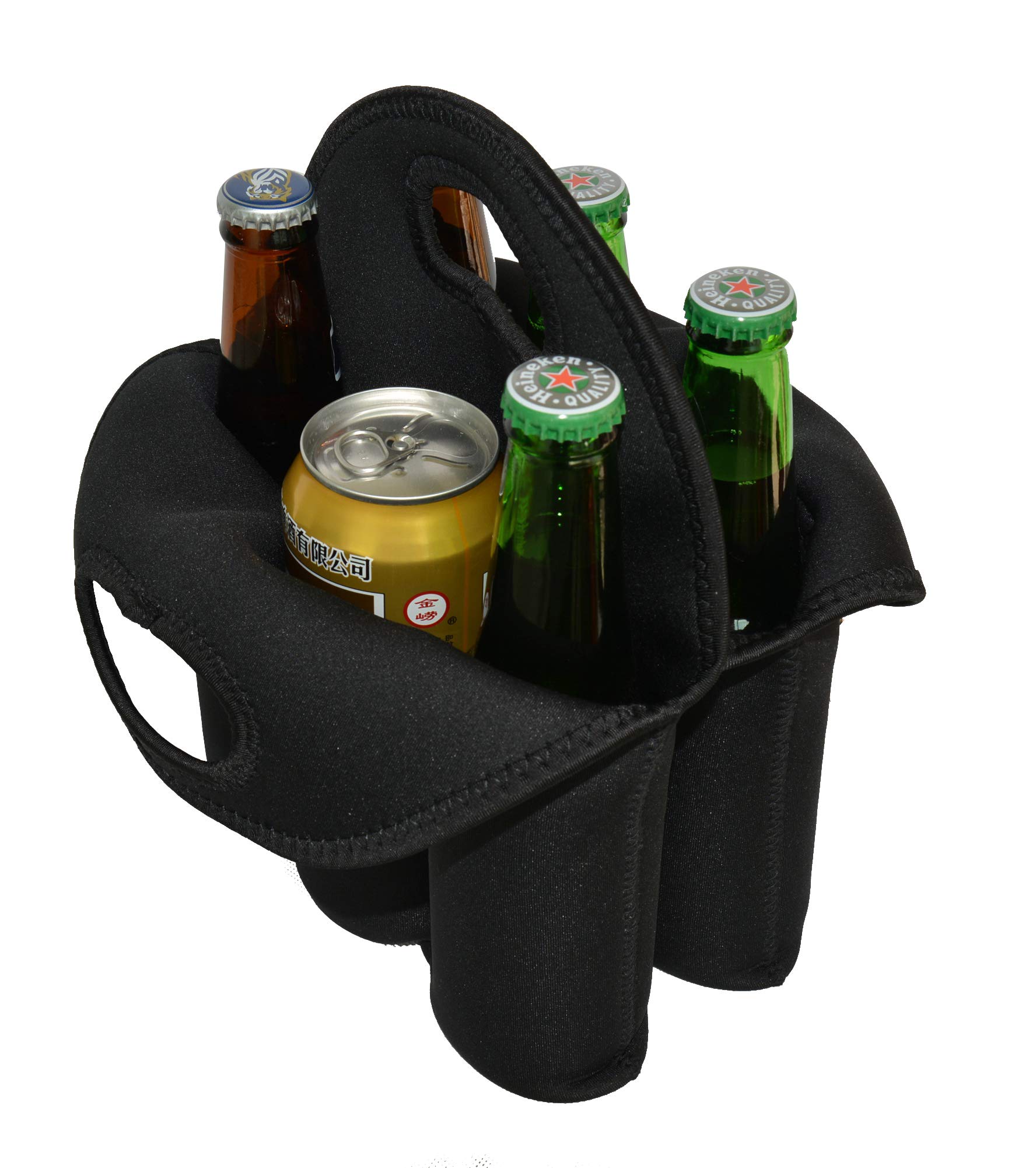 Childdood 6 Stück isolierte Bierflaschen Tragetasche für Bierflaschen, Dosen und Kühler