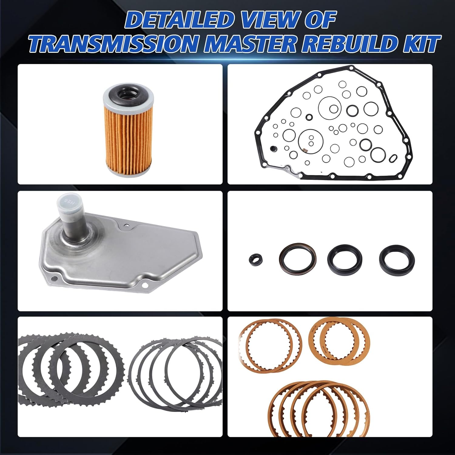 JF015E RE0F11A CVT Transmission Master Rebuild Kit Filter Clutch Disc Fits for March Sentra Tiida NV200,for Spark 1.2L JF015E RE0F11A CVT Engine Aftermarket Parts