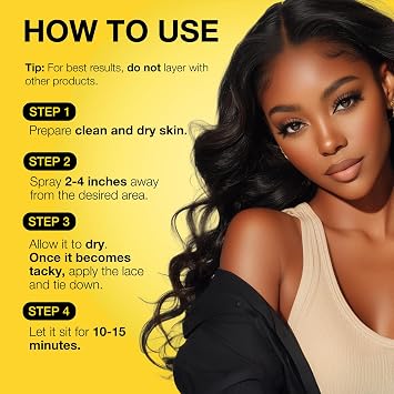 EBIN Wonder Lace Bond Spray (420ml, Extra Mega Hold (Original))