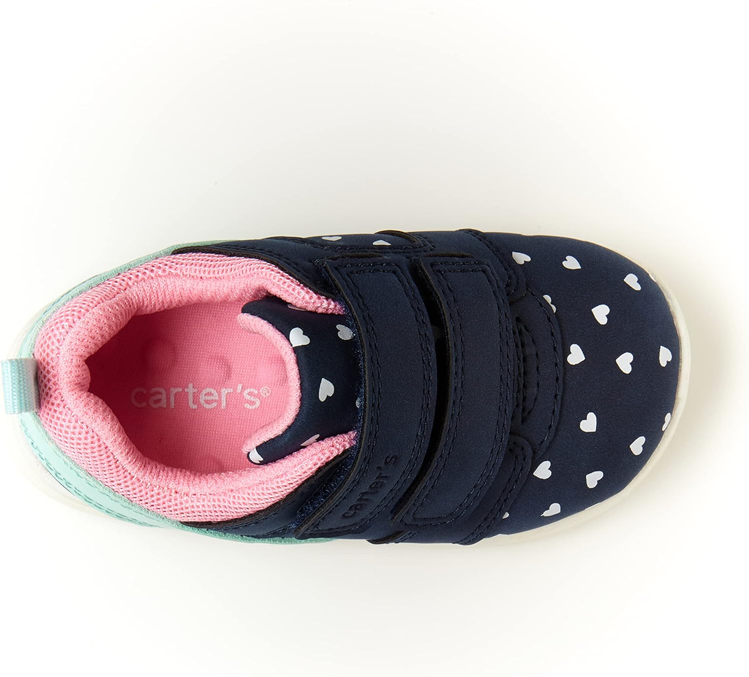  | Carter's girls Infant 1st Walker Relay Double Strap Athletic Sneaker, Print, 3 Infant US | Sneakers