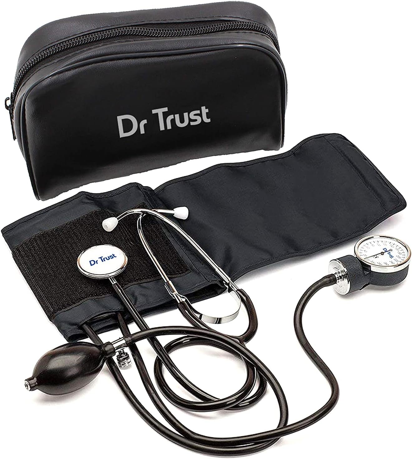 Dr Trust (USA) Sphygmomanometer Aneroid Type Manual Blood pressure monitor with stethoscope