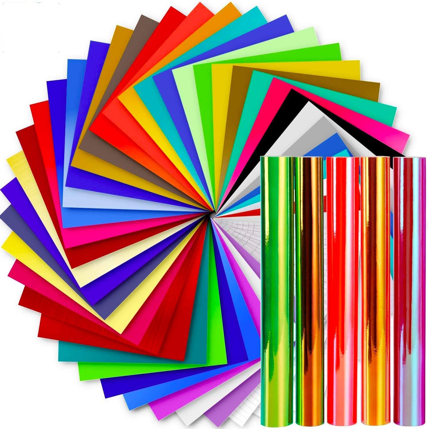 Permanent Vinyl, Adhesive Vinyl for Cricut, Ohuhu 50