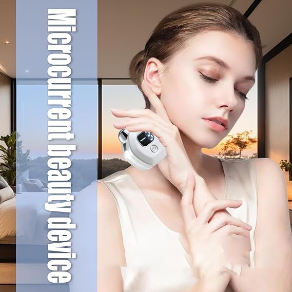 Microcurrent Face Lift Device - Beauty Massager for Face | Skin Toning Device for Home Travel, Electric Facial Sculpting Roller Massage Tool