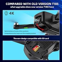TEEROK T18S GPS Drón 4K Kamerával, 5G Átvitel, 500m Hatótáv, Automatikus Visszatérés, Követés Funkcióval, Kefe Nélküli Motor, 2 Akkumulátor, 7